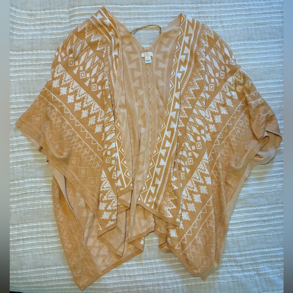 Boho poncho shawl